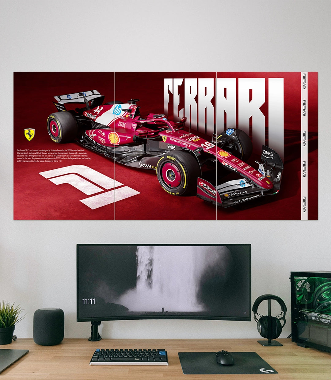 Ferrari SF 25  | Ferrari Formula 1 | CAR SET | 3 Piece Set