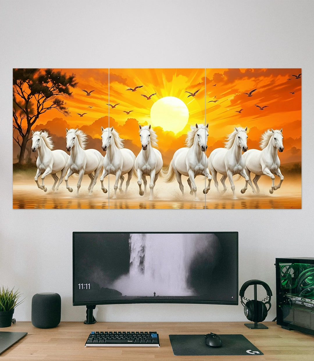 Seven lucky horses | Devotional | 3 Piece Set - A4