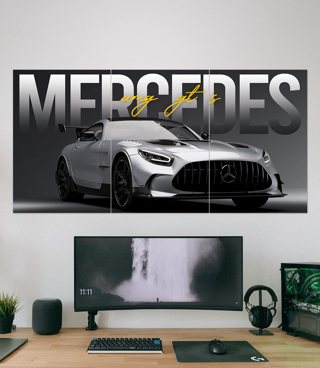 MERCEDES AMG GT S #01 | CAR SET | 3 Piece Set - A4