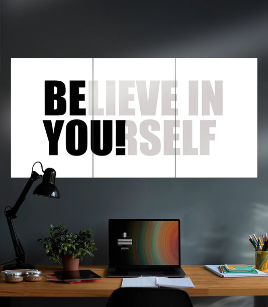 Believe in your self | Motivation | 3 Piece Set