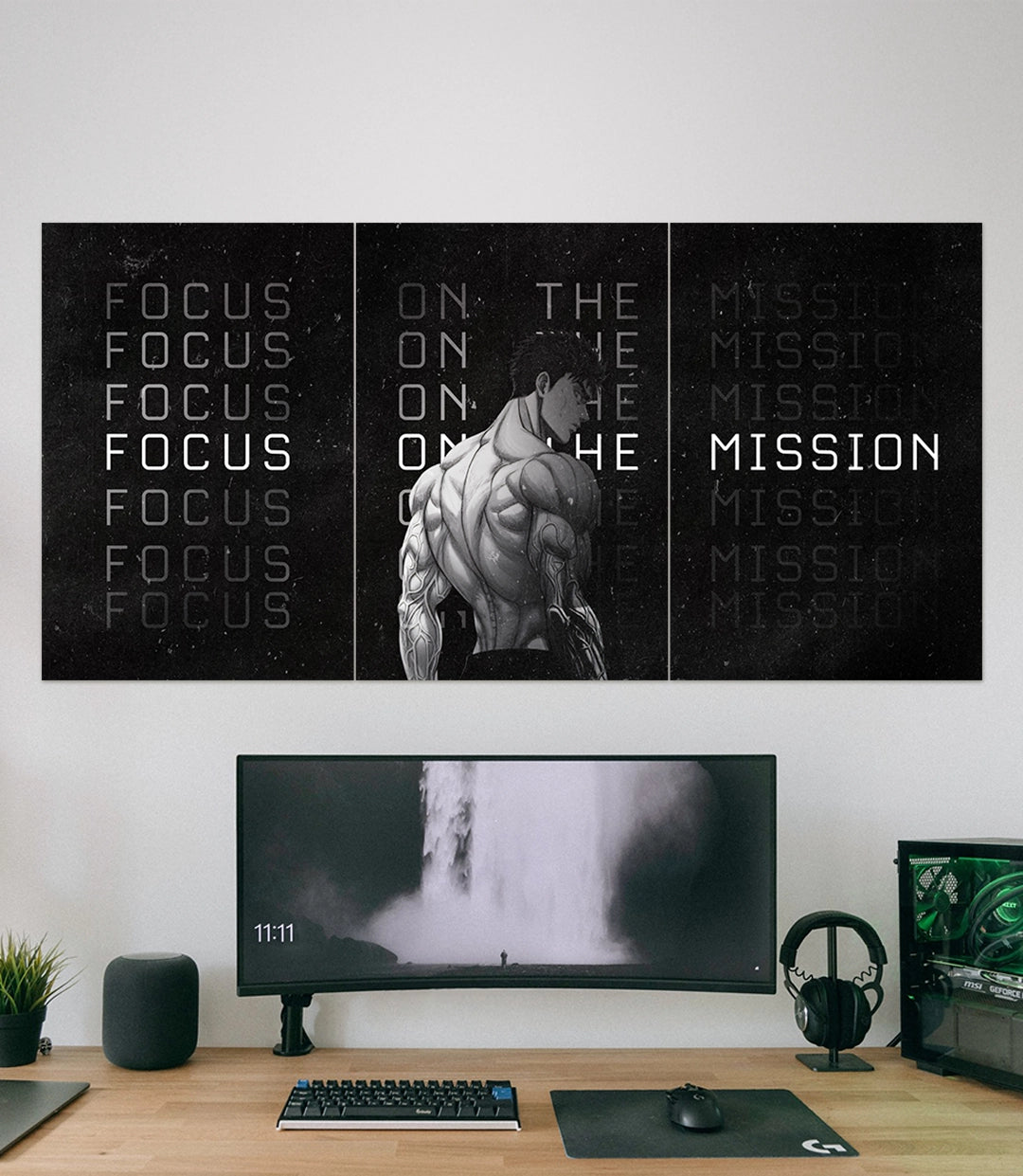 Focus on the mission | Motivation | 3 Piece Set - A4