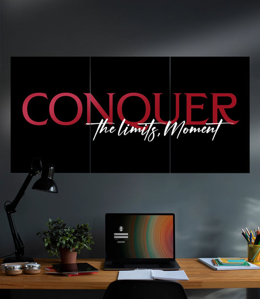 Conquer The Limits, Moment| Motivation | 3 Piece Set