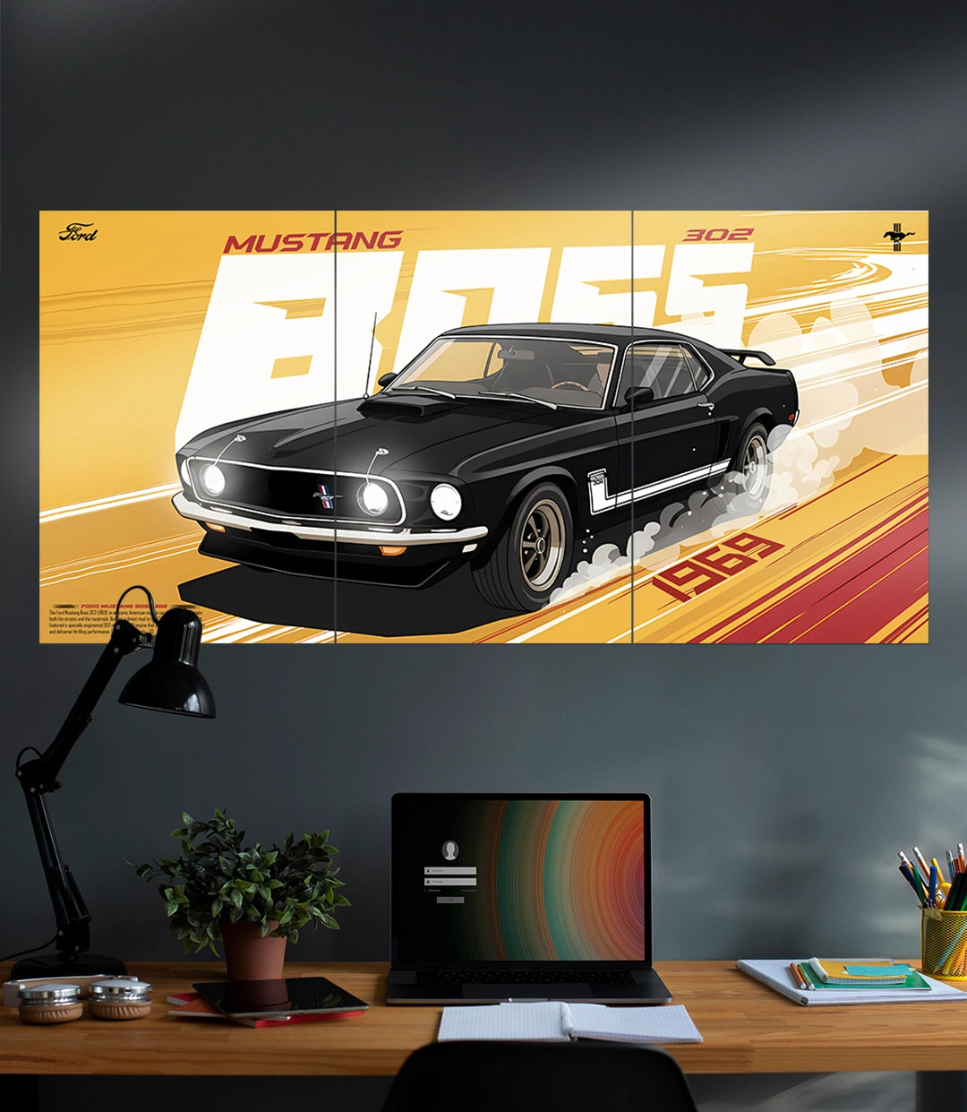 Ford Mustang Boss 302  | Car Set | 3 Piece Set