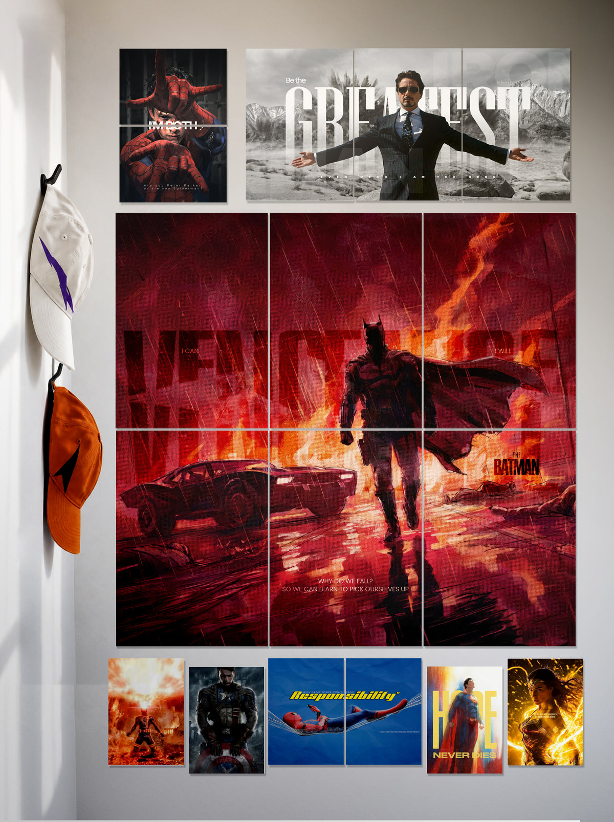 Hero Legacy | Premium Wall Setup Pack | 8 Design A3 A4 A5 Mix Pack