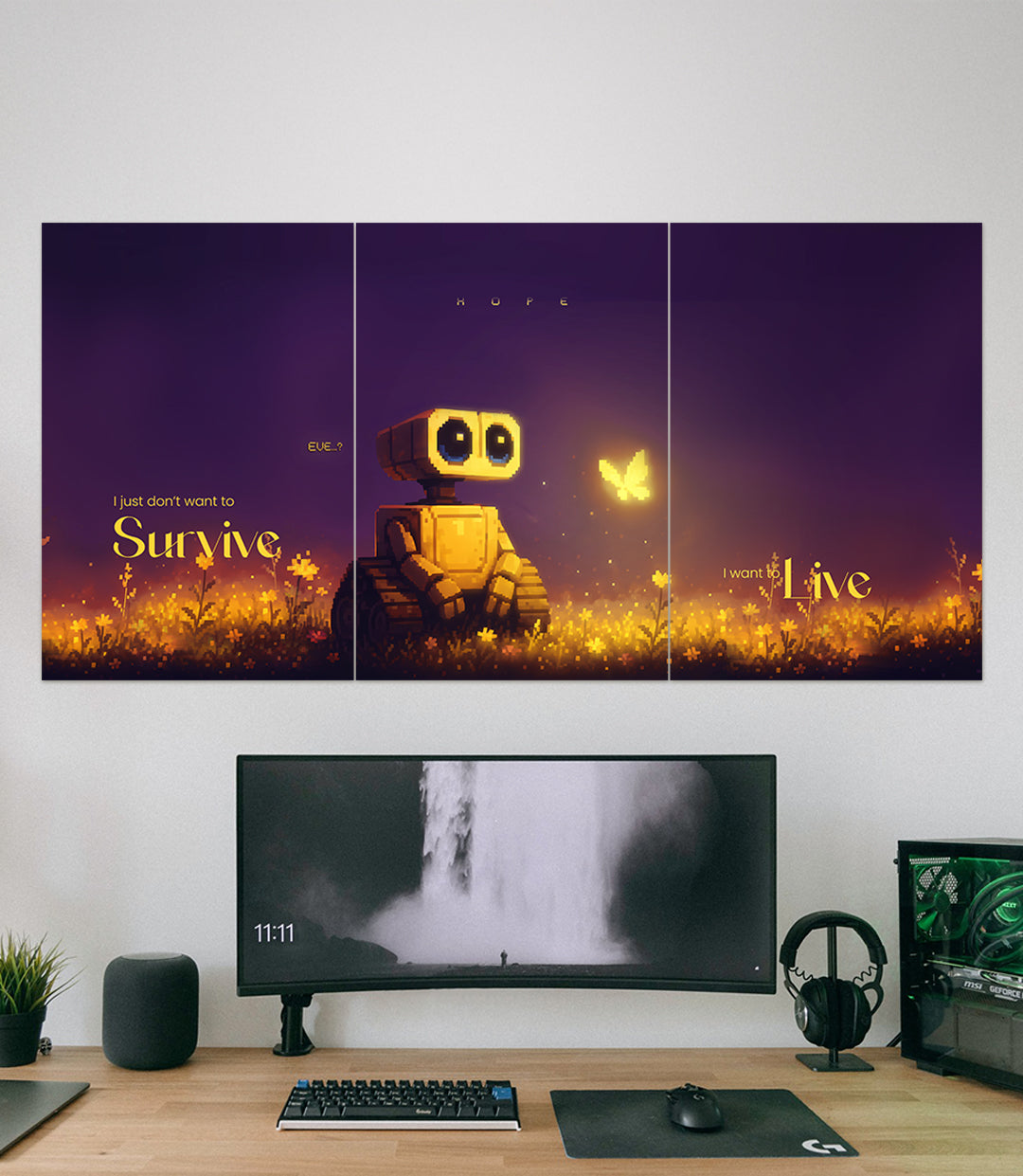 Hope | Wall E | Motivation | 3 Piece Set - A4