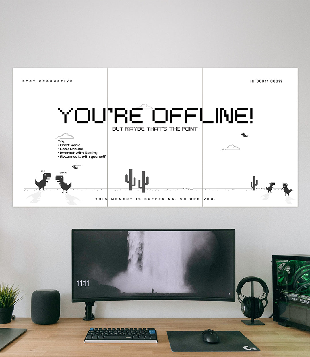 Stay Productive | Aesthetic | Motivation | 3 Piece Set