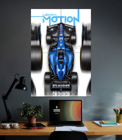 Williams Racing FW46 | Legacy in Motion | Formula 1 Wall Art | 4 Piece Set