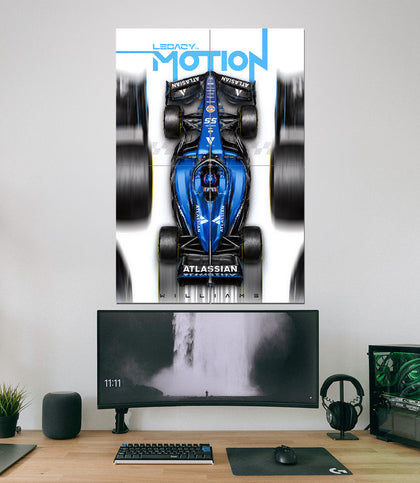 Williams Racing FW46 | Legacy in Motion | Formula 1 Wall Art | 4 Piece Set