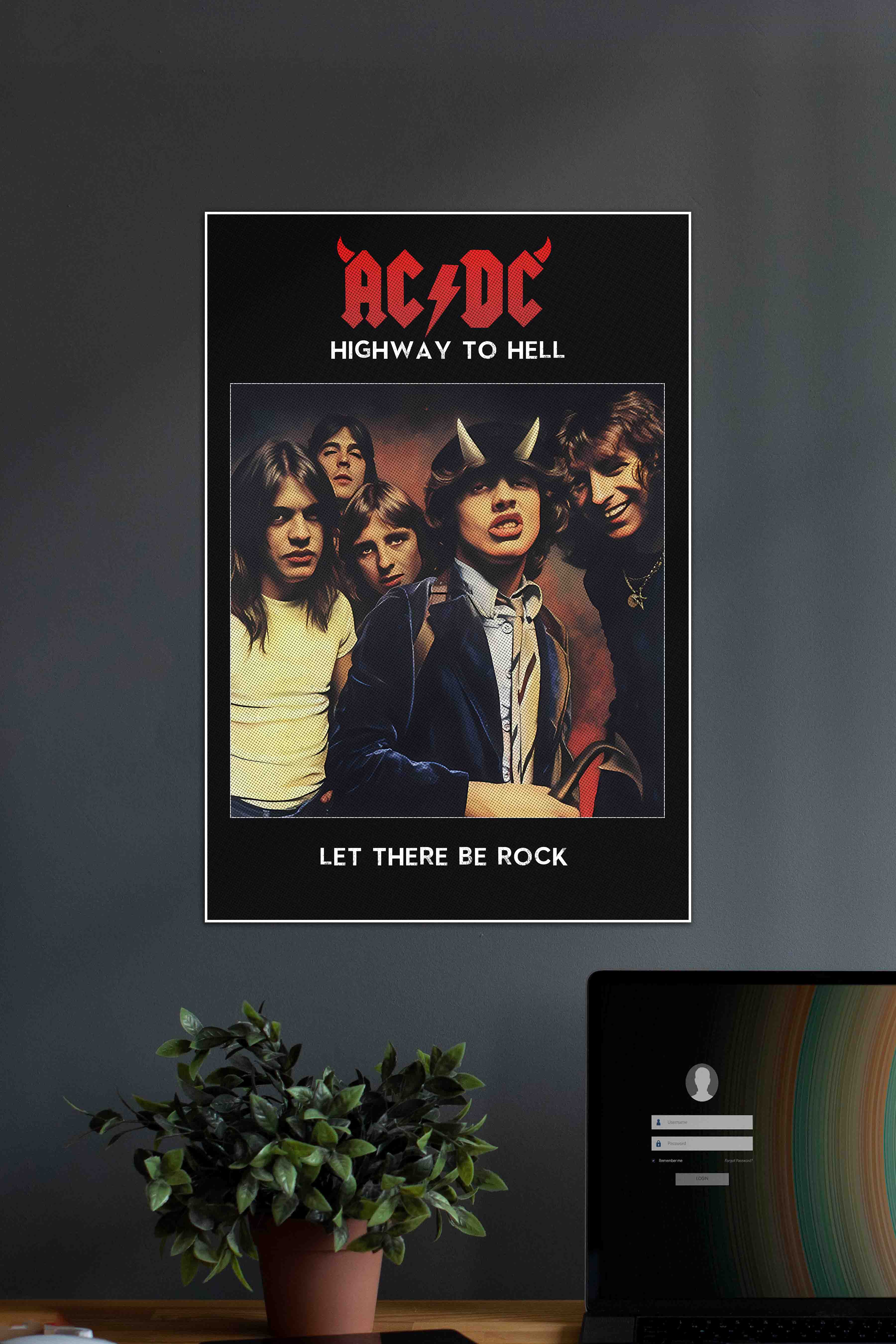 AC DC Highway To Hell | ACxDC | Music Artist Poster | Posterized.in
