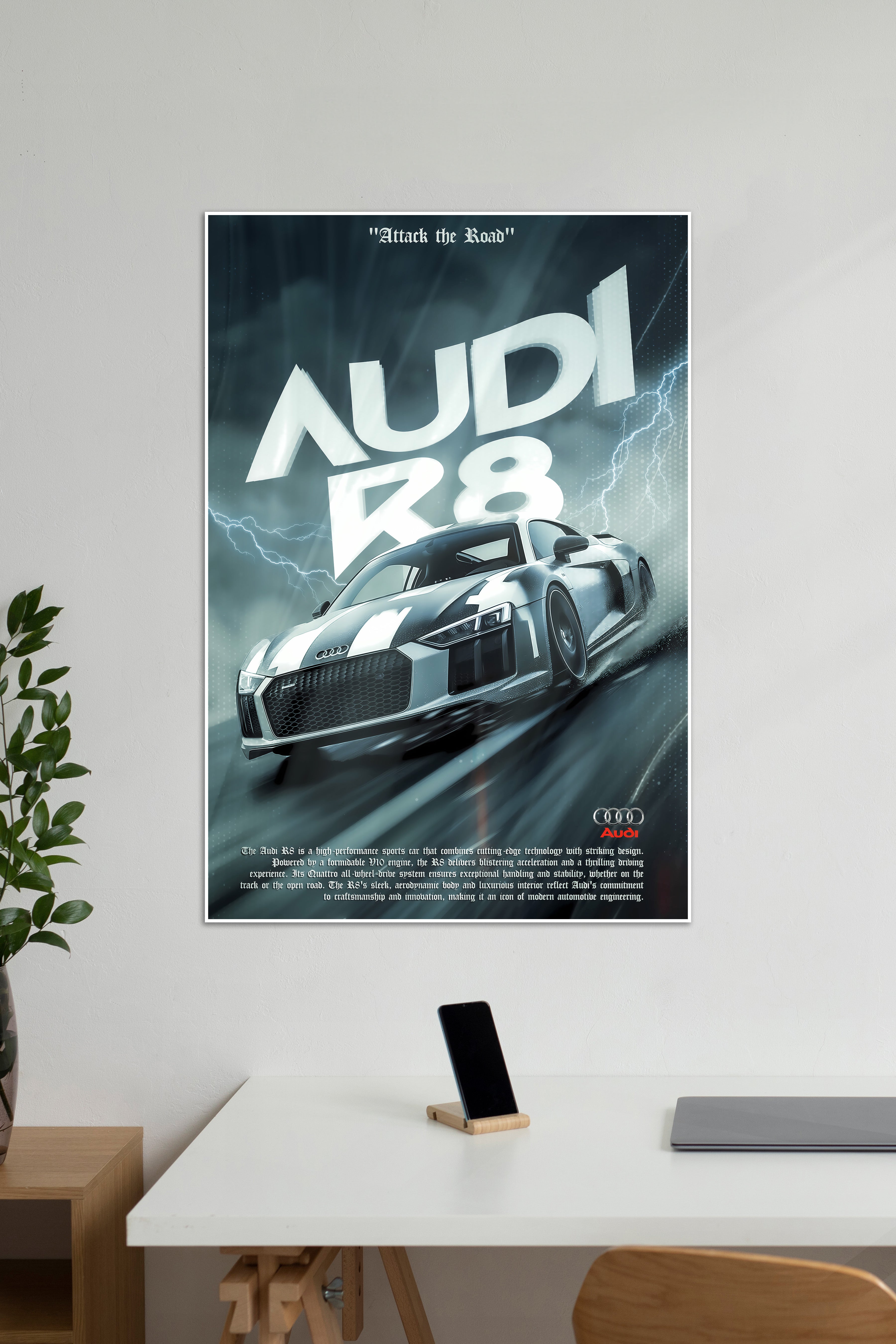 AUDI R8 X Attack | CONCEPT CARS #08 | CAR POSTERS – Posterized
