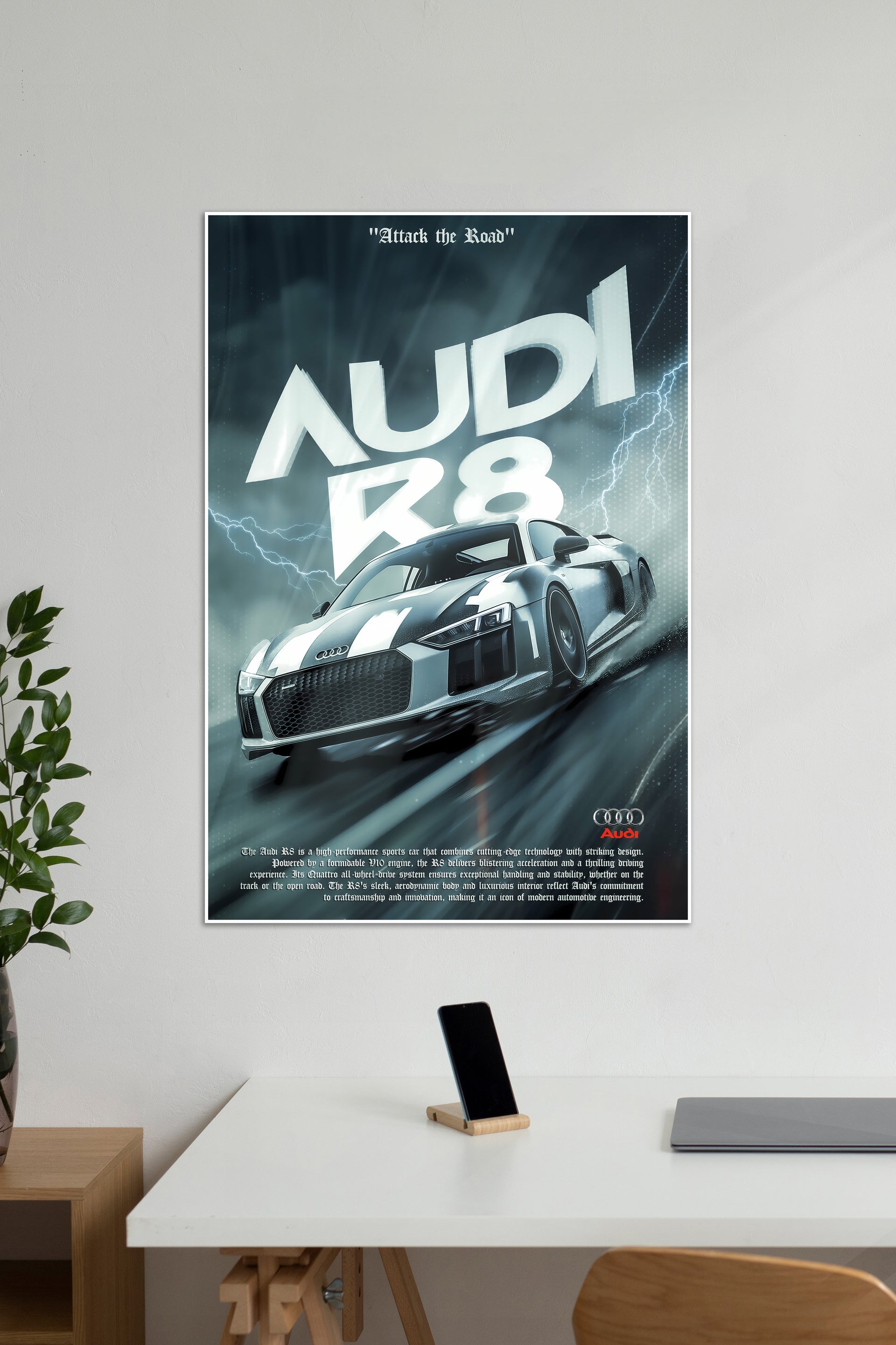 AUDI R8 X Attack CONCEPT CARS #08 CAR POSTERS