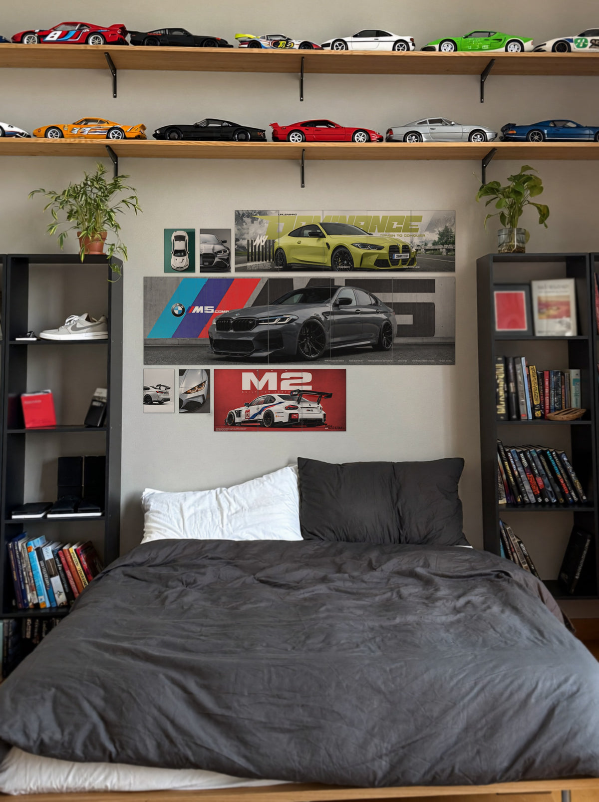 BMW M Series wall setup pack in a real room, view 4
