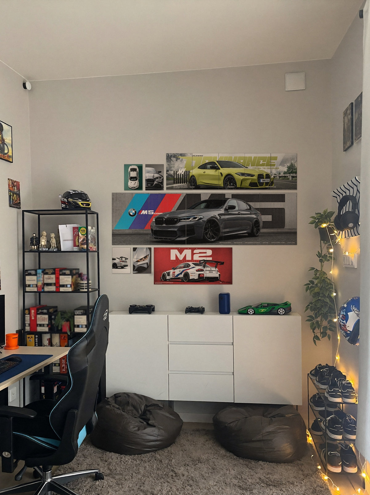BMW M Series wall setup pack in a real room, view 5