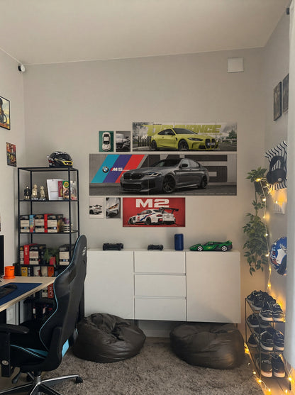 BMW M Series wall setup pack in a real room, view 5