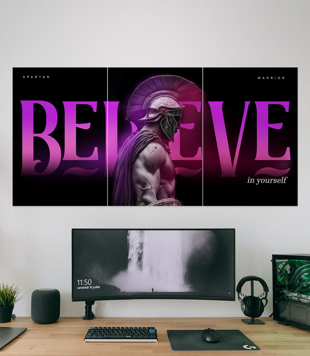 BELIEVE in Yourself x SPARTAN | GYM | Motivation | 3 Piece Set - A4