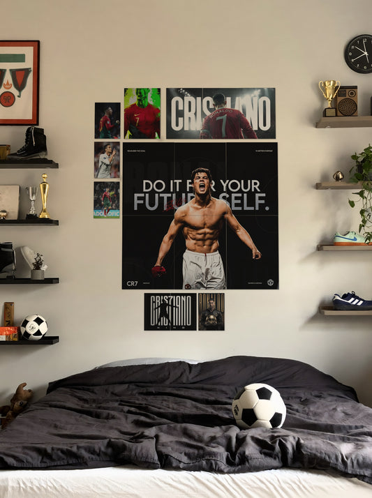 CR7 Legacy wall setup pack in a real room, view 1