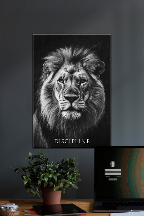 DISCIPLINE | Forge Your Mindset | Motivational Poster | Posterized.in