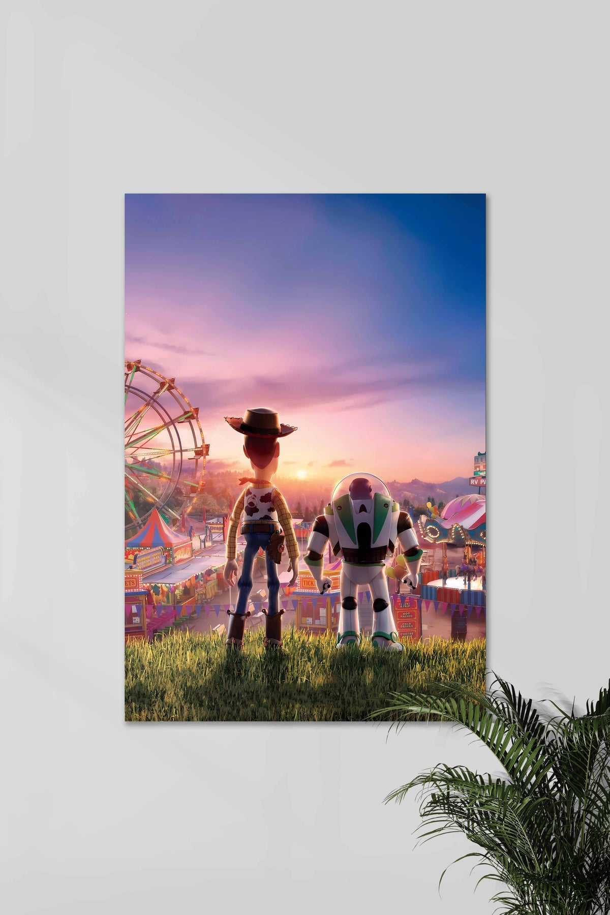 Woody x Buzz Lightyear | ToyStory 4 | Disney Movie Poster - A4