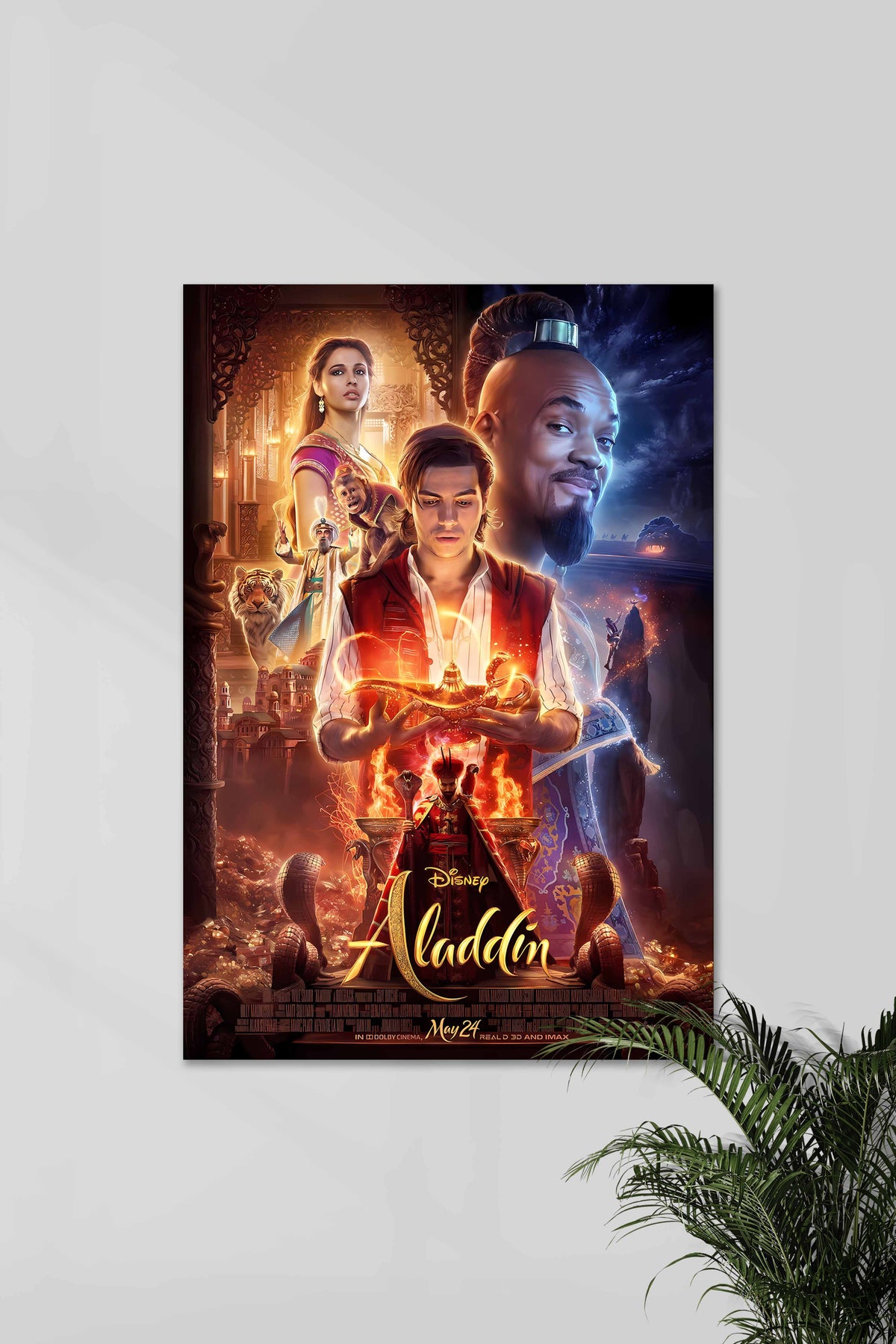 ALADDIN x JASMINE x GENIE | ALADDIN | Movie Poster - A4