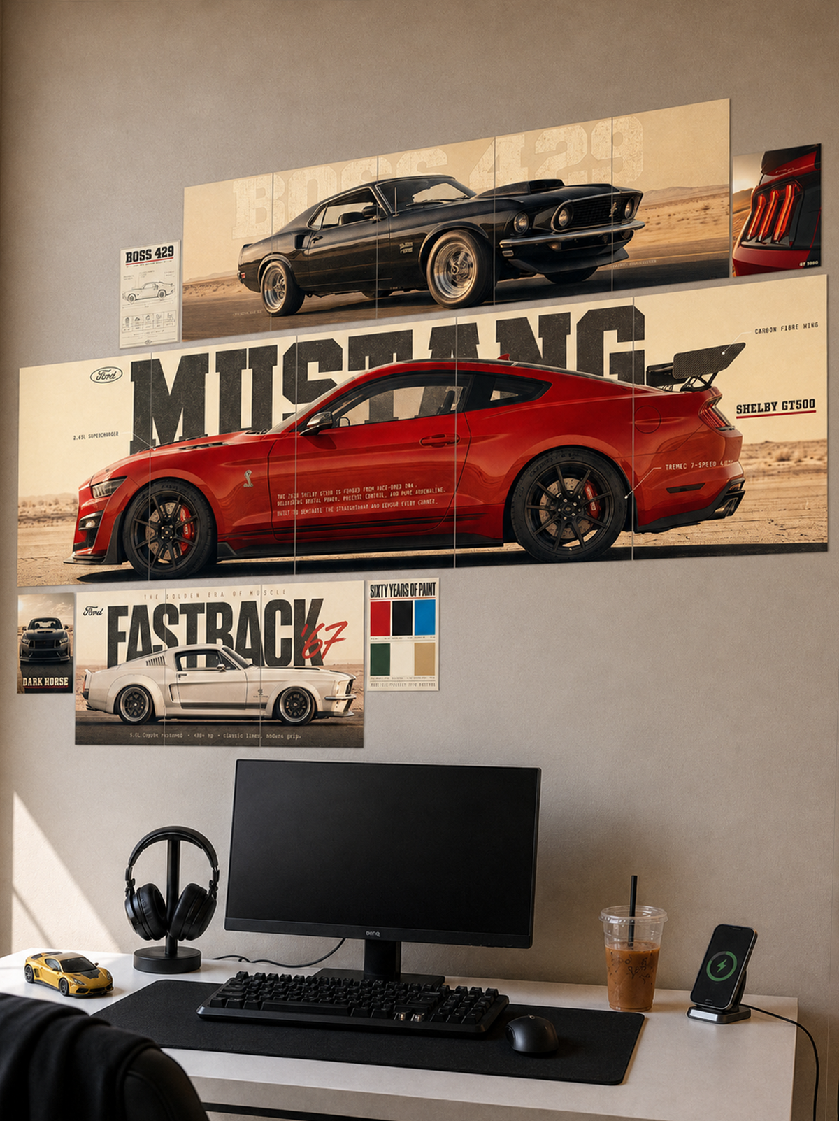 Mustang Classics Combo | Wall Setup Pack | 17 Piece A4 A3 A5 Mix Pack