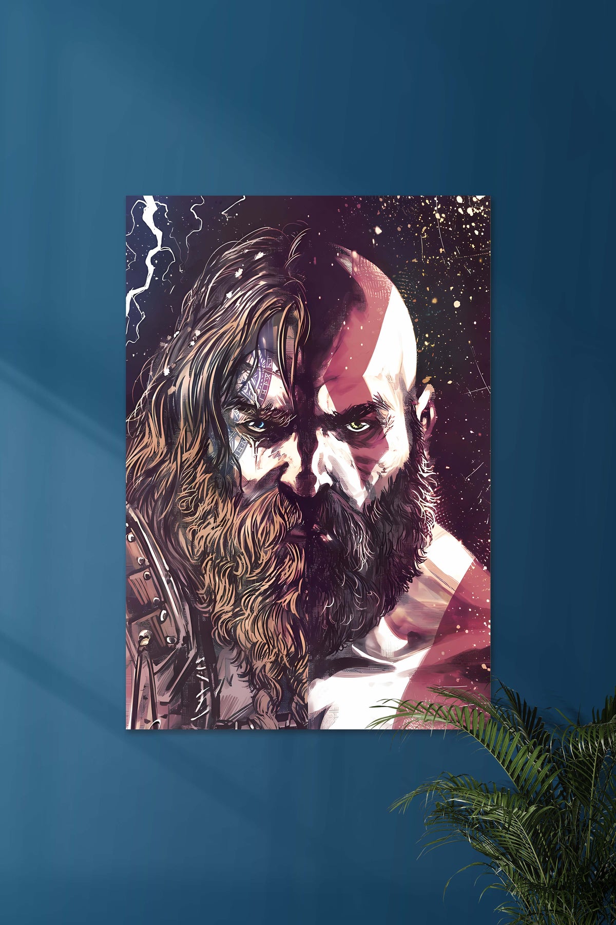THOR vs KRATOS | GOD OF WAR #01 | GAME POSTERS - A4