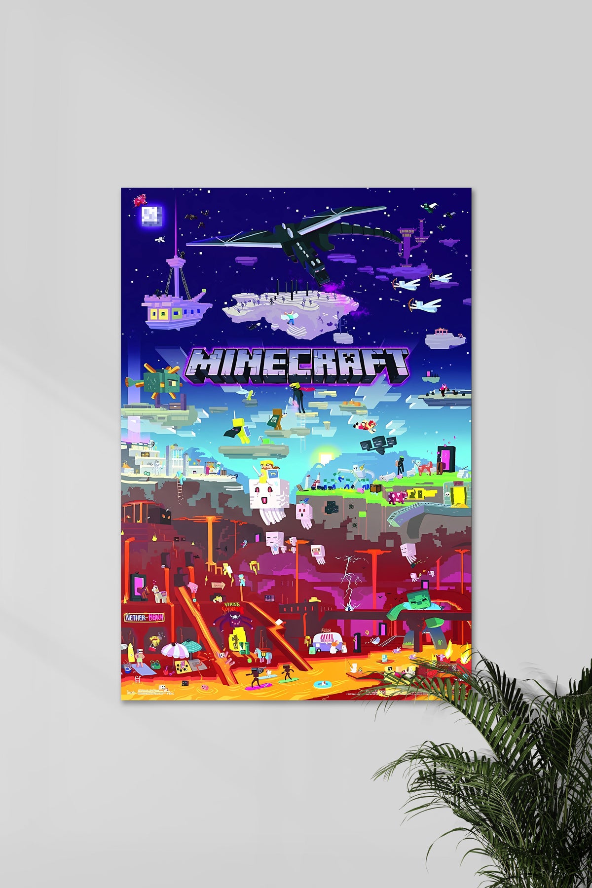 Minecraft Checkpoint Poster MINECRAFT WORLD | MINECRAFT | GAME POSTERS – Posterized