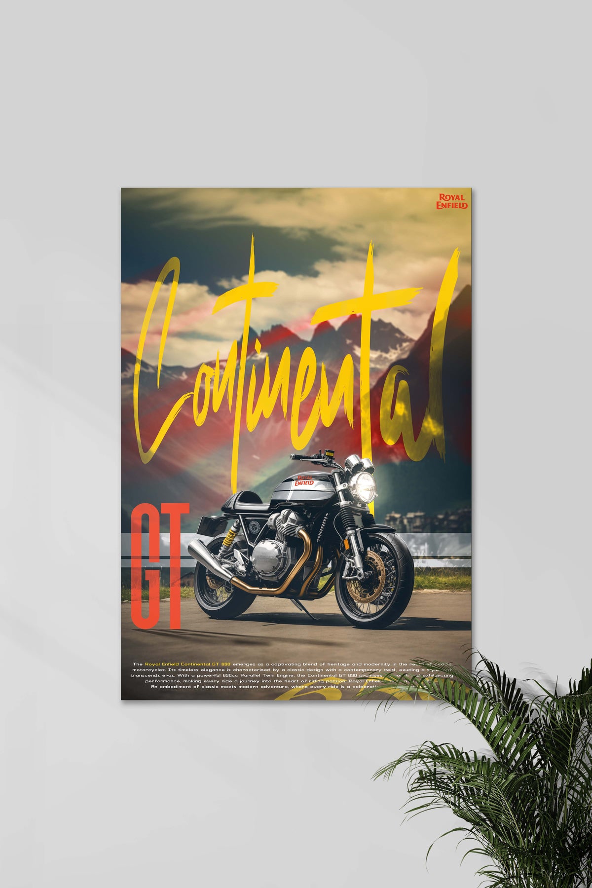ROYAL ENFIELD CONTINENTAL GT 650 | CONCEPT BIKE #01 | BIKE POSTERS - A4
