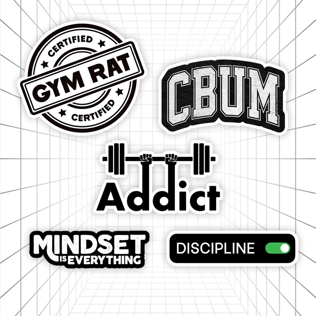 Gym Stickers #01 | Stickerized | 5 Stickers