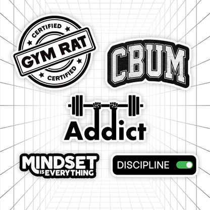 Gym Stickers #01 | Stickerized | 5 Stickers