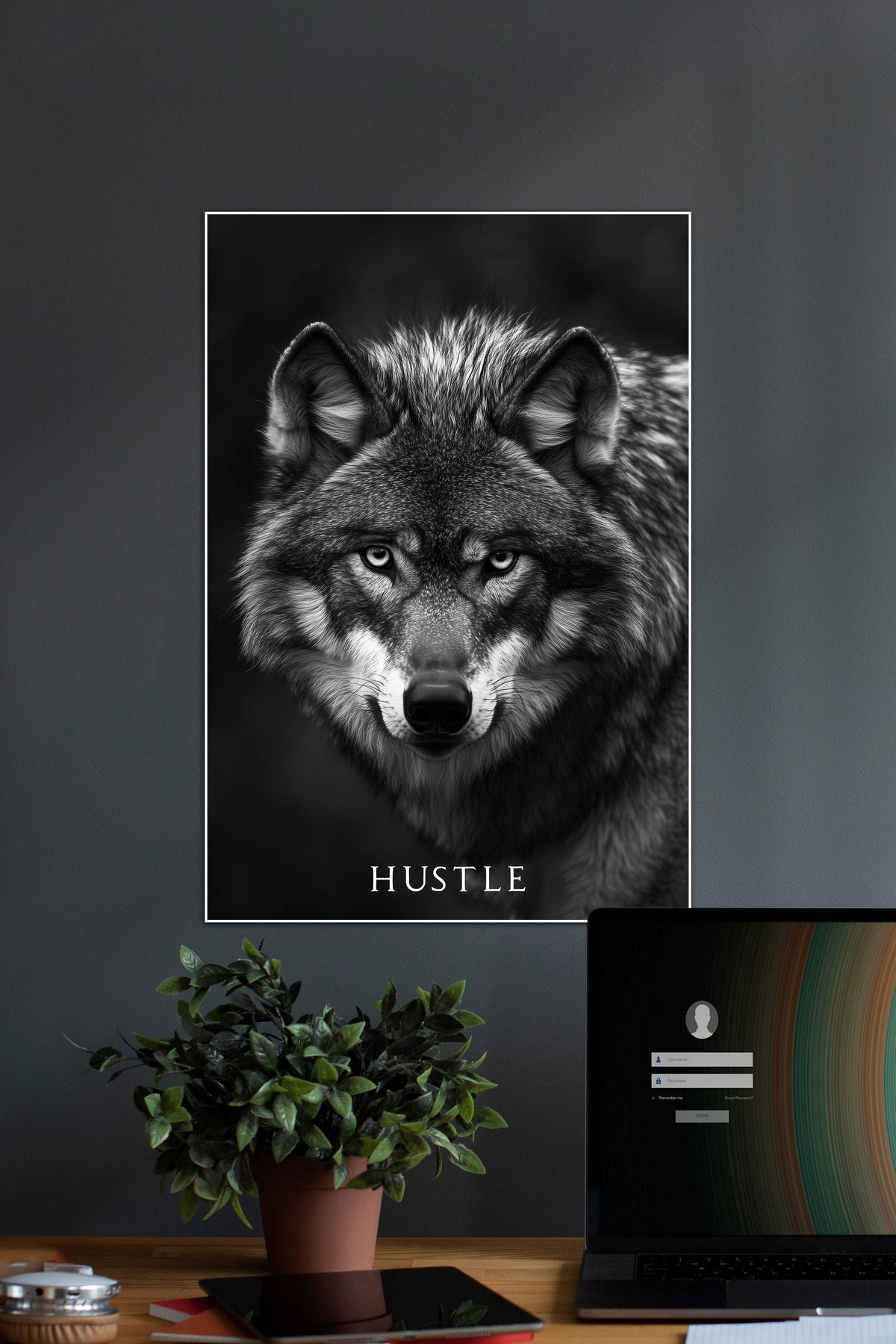 HUSTLE | Chase Your Ambition | Motivational Poster - A4