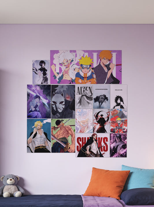 Legendary Trio wall setup pack in a real room, view 1