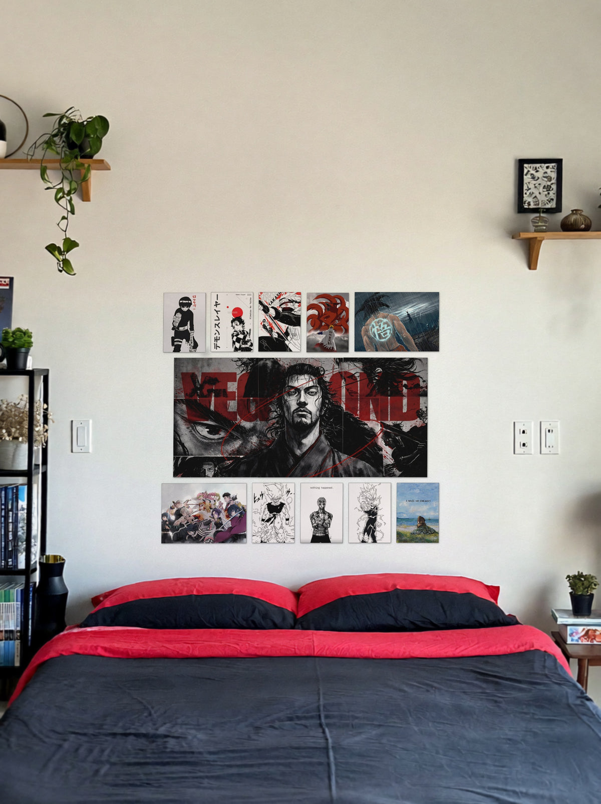 Legendary Warriors wall setup pack in a real room, view 1
