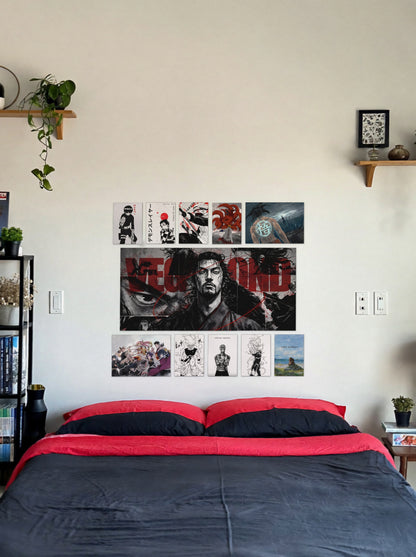 Legendary Warriors wall setup pack in a real room, view 1
