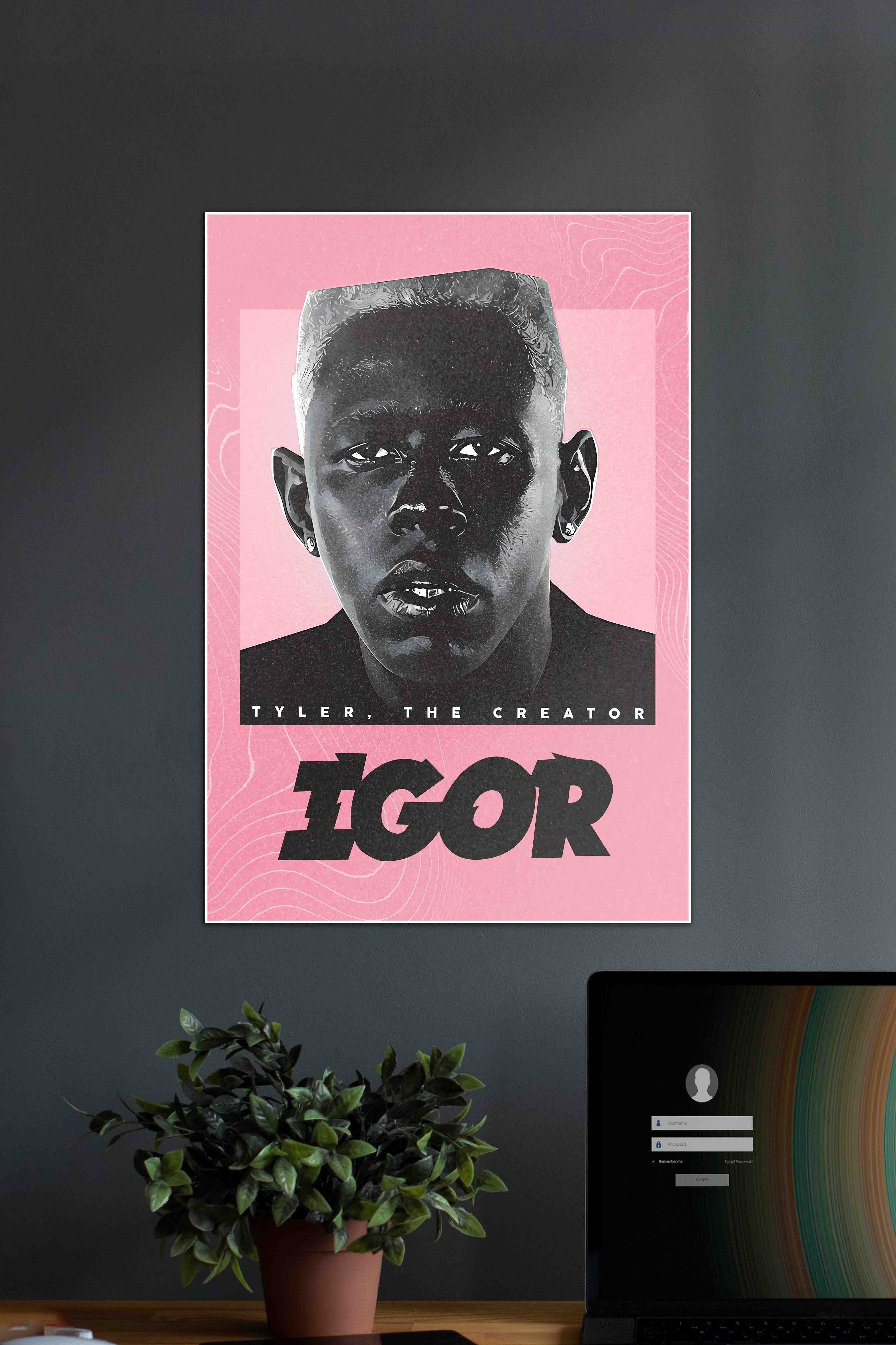 Igor Text Tyler IGOR X TYLER THE CREATOR | TYLER | Music Artist Poster – Posterized