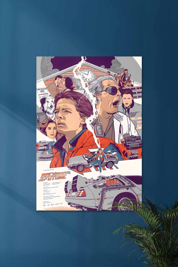 Back to the Future Save The Clock Tower MOVIE POSTERS Posterized