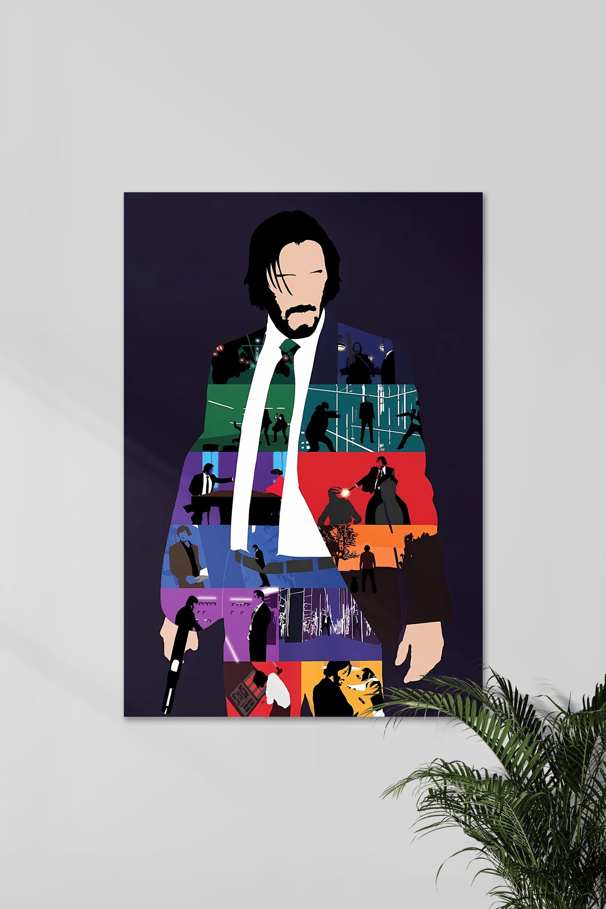 JOHN WICK All in One VECTOR | JW | Movie Poster - A4