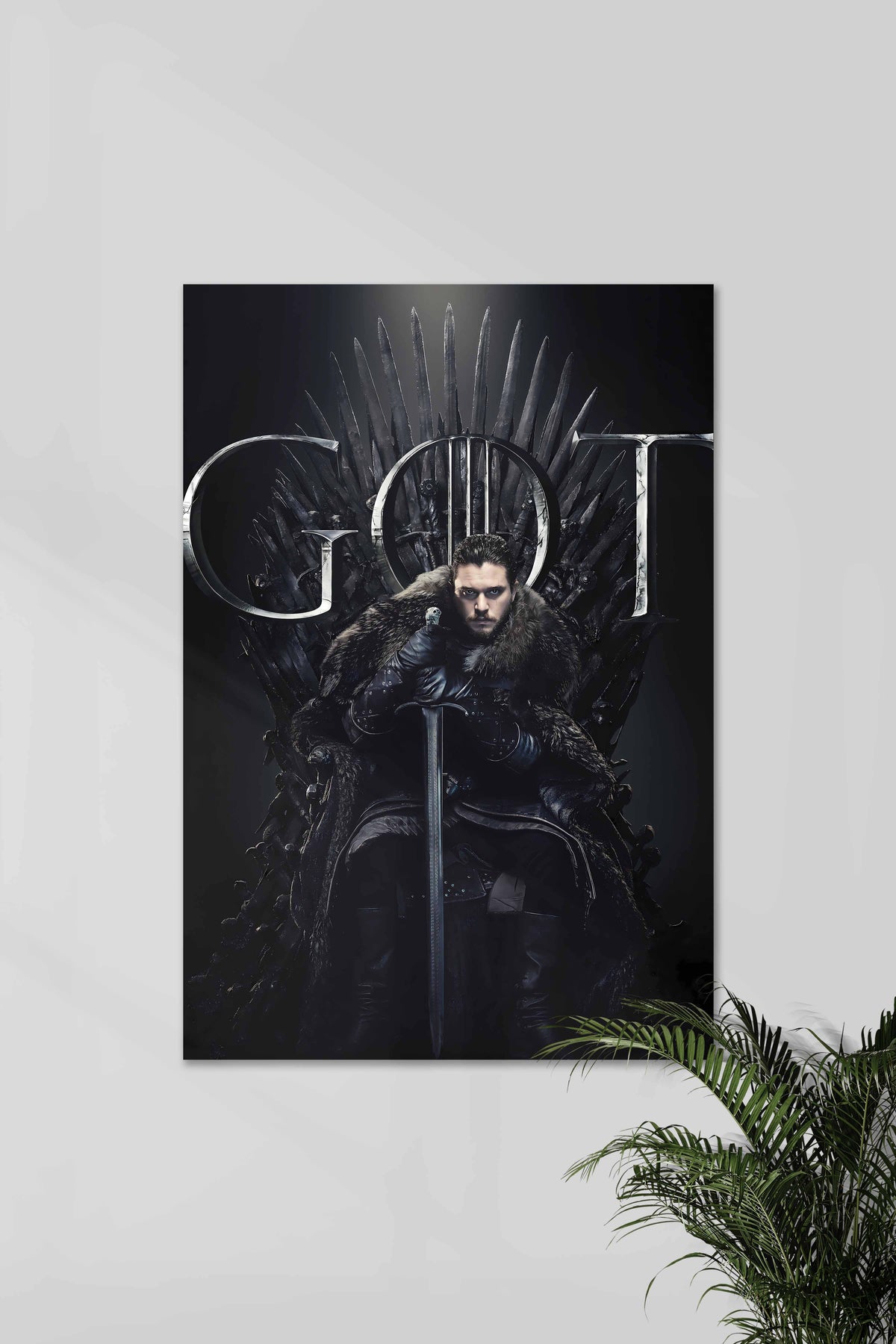 IRON THRONE x JON SNOW | GOT | Series Poster - A4