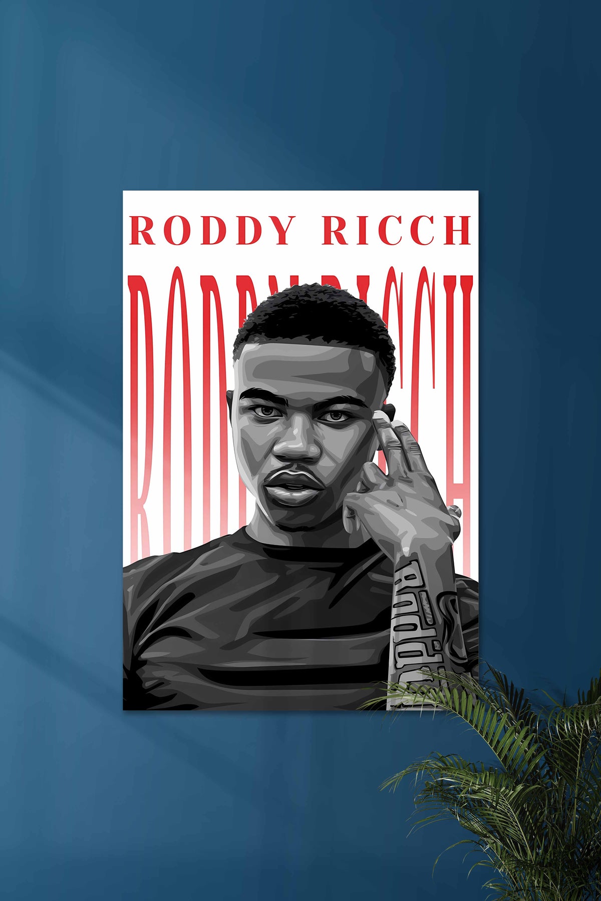 Roddy Ricch | Pop Artist | Music Artist Poster - A4