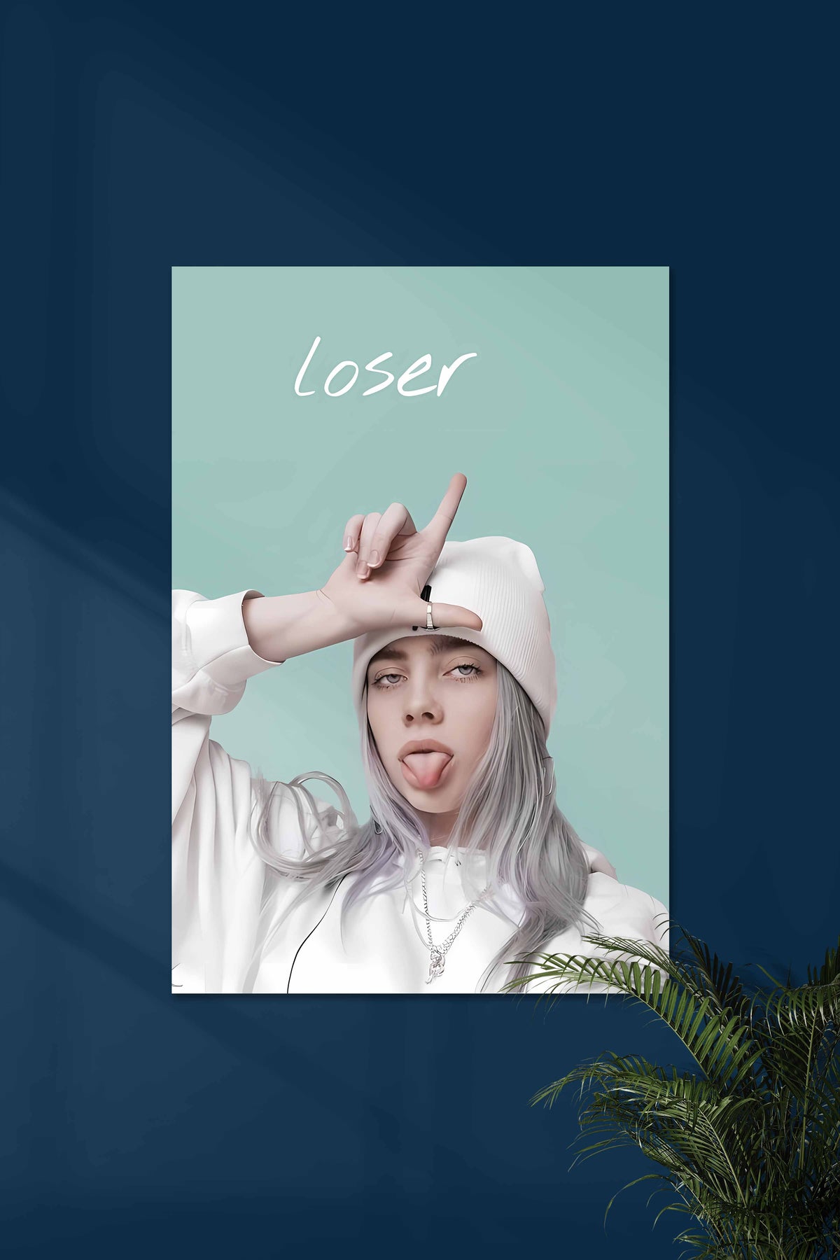 LOSER Billie Eilish | Billie Eilish Portrait #01 | Music Artist Poster - A4