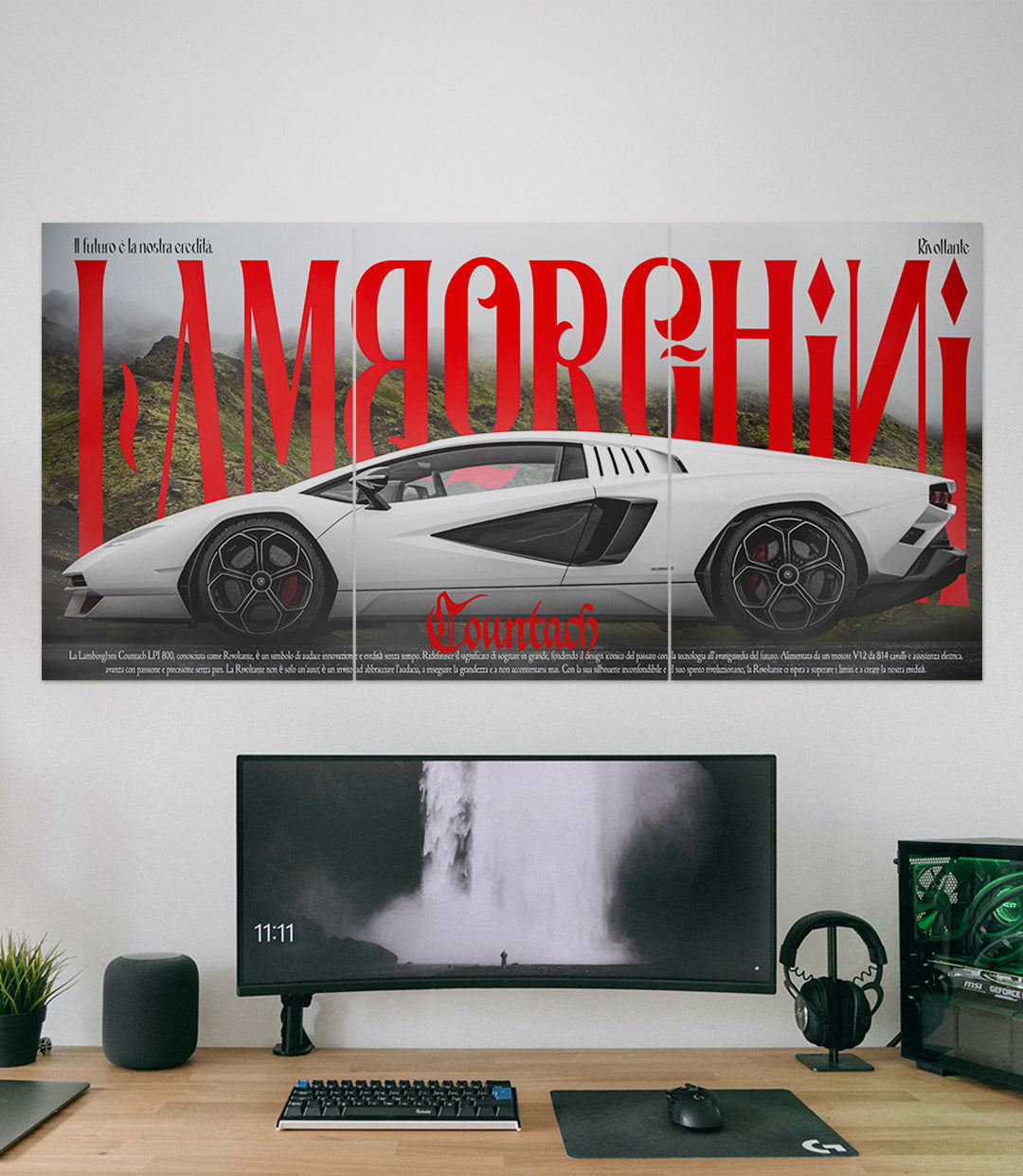 Lamborghini Countach | Car Set | 3 Piece Set - A4