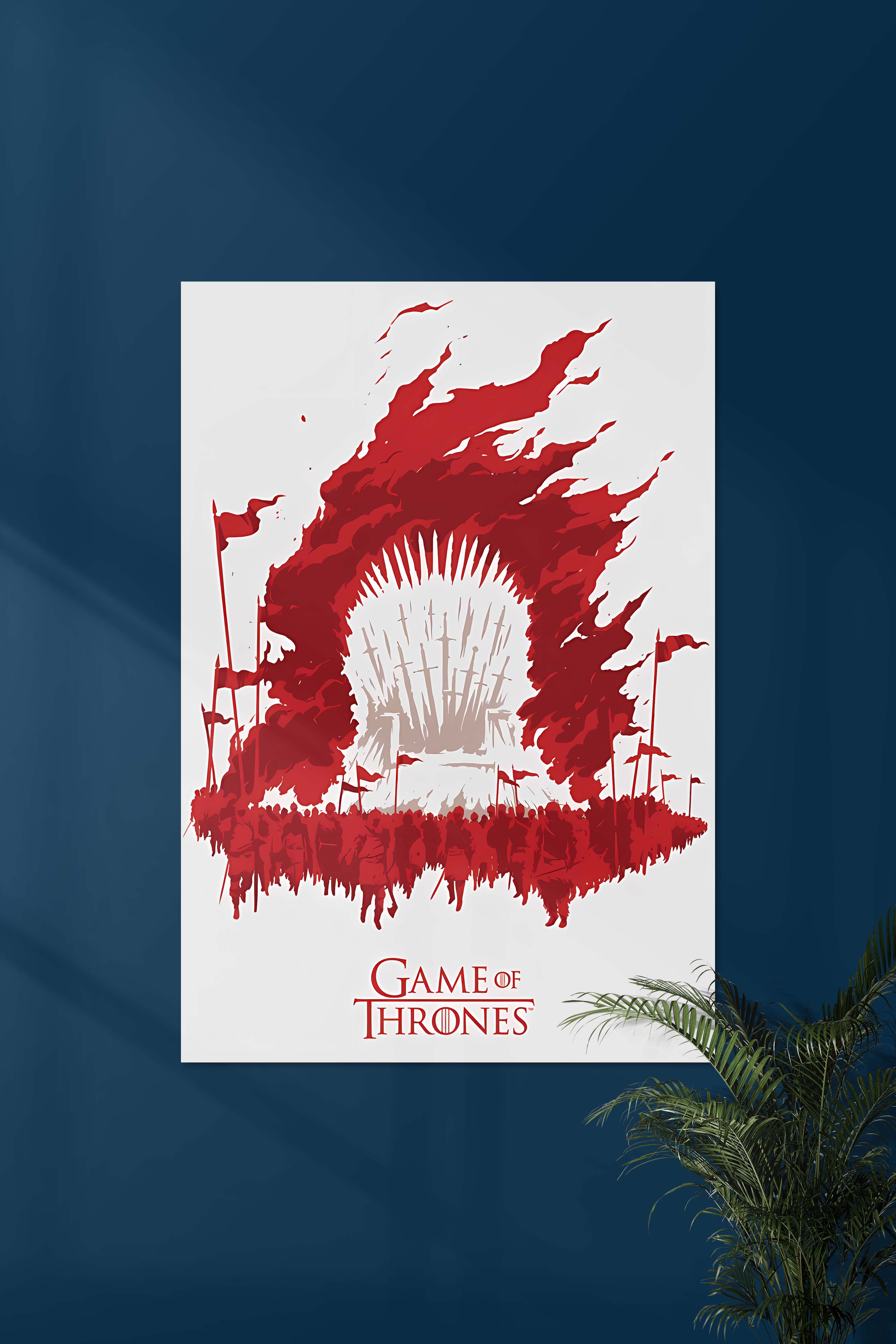 Game of Thrones (Red) | GOT #00 | Series Poster – Posterized