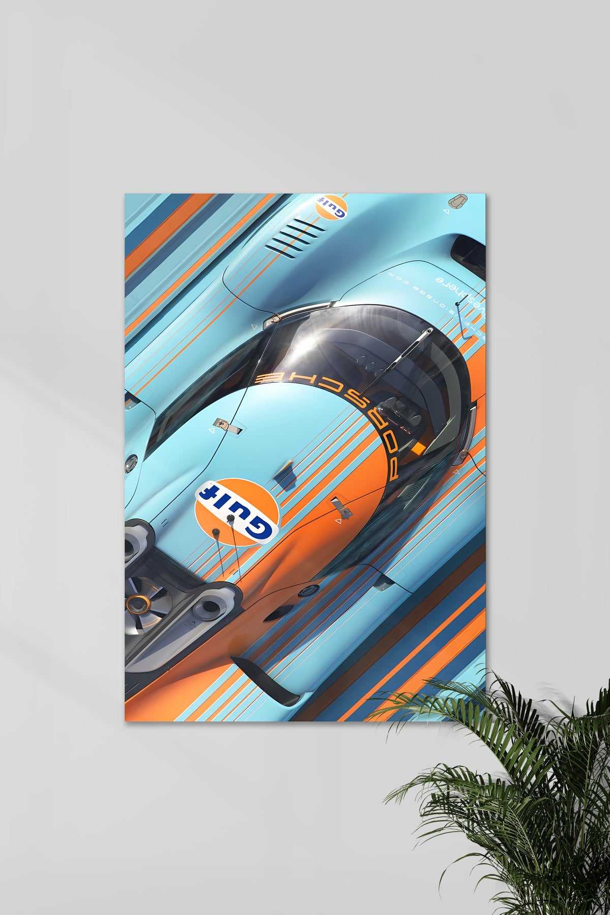 Porsche GULF | SOLID CARS #01 | CAR POSTERS - A4