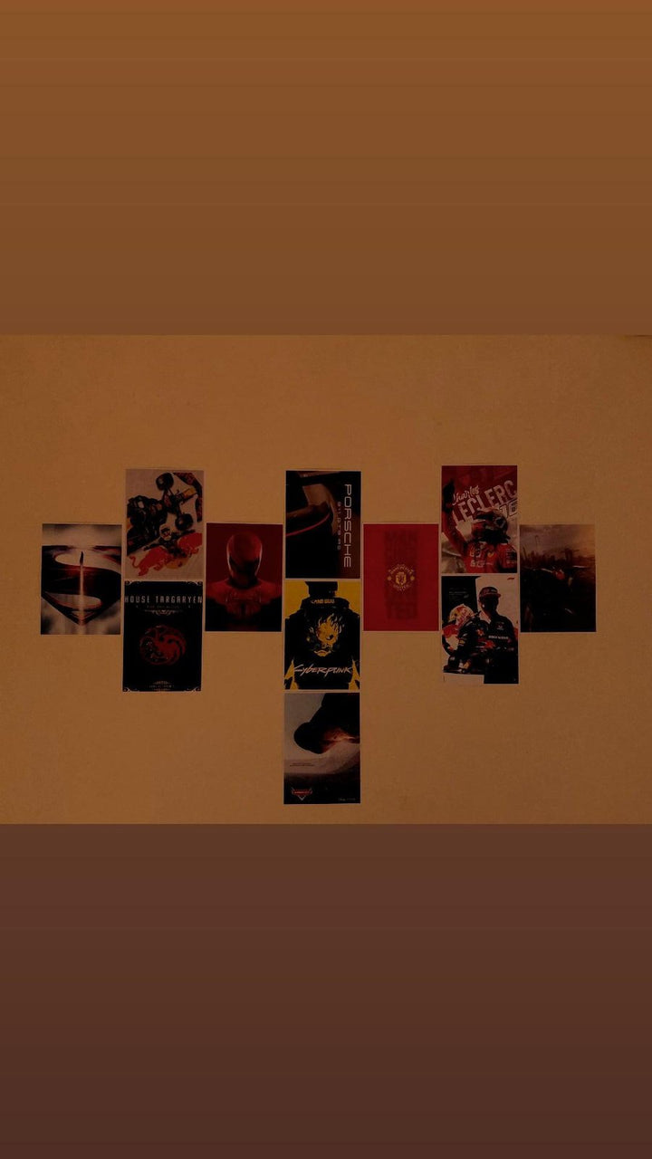 Dark-theme poster collage