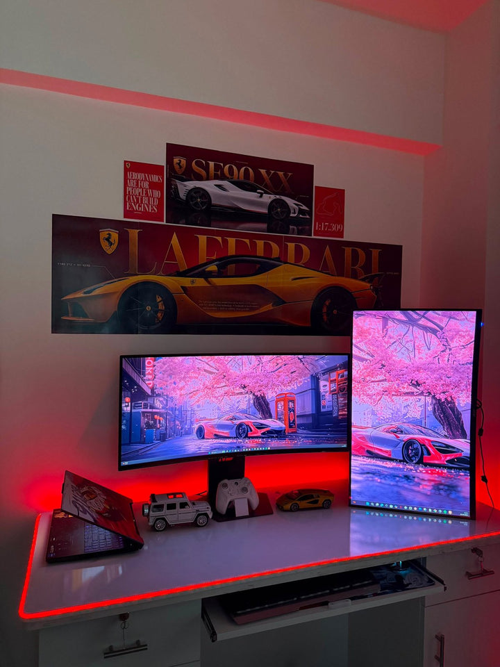 Ferrari desk setup
