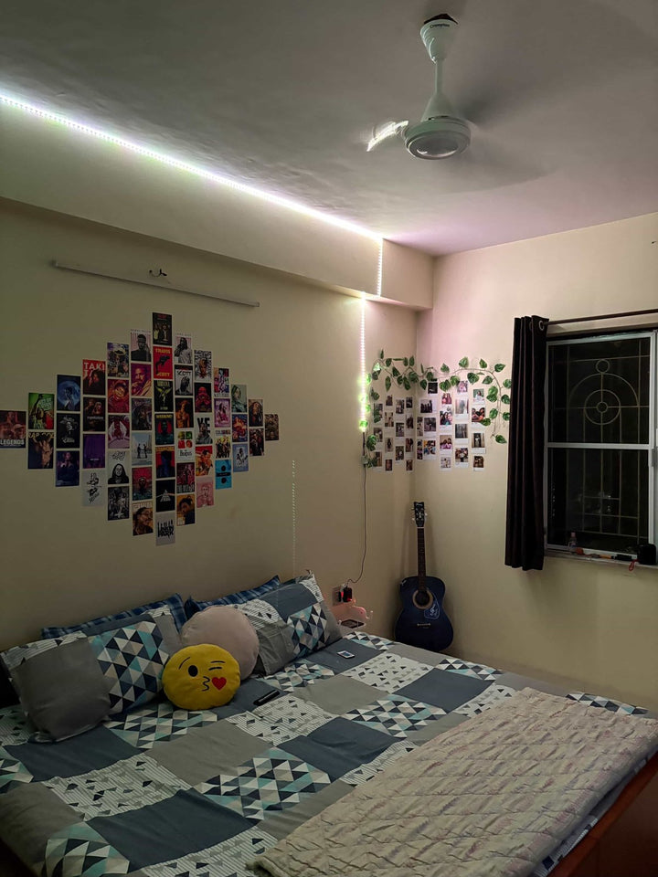 Bedroom diamond walls