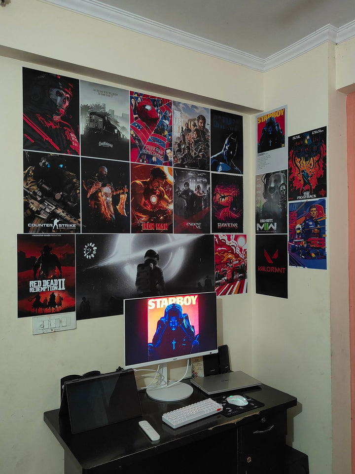Gaming setup wall