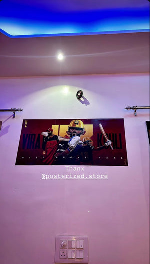 Customer photo - Virat Kohli cricket split poster
