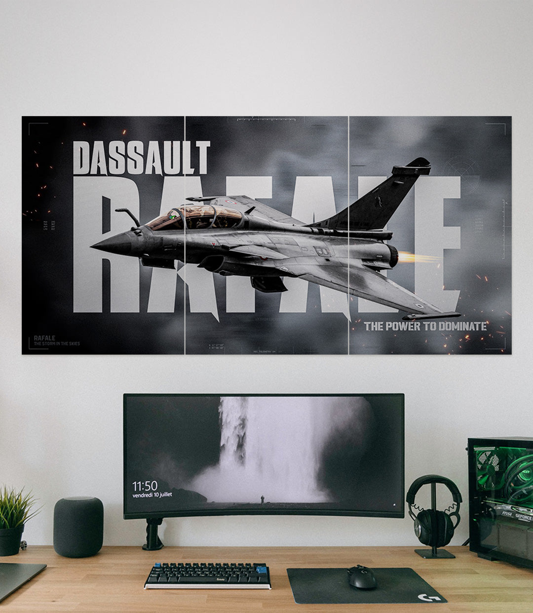 DASSAULT RAFALE STROM | Fighter Jet | 3 Piece Set - A4