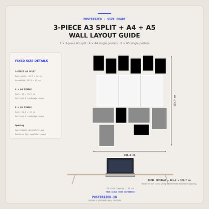 Bonds And Legends Wall Setup Combo | 13 Design Print Set