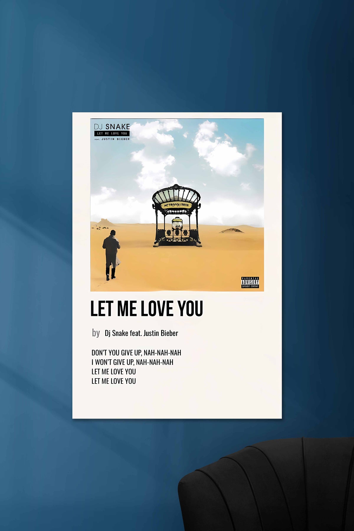 Let Me Love You x DJ Snake & Justin Bieber | Music Card | Music Artist Poster - A4